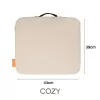 Bodi-Tek BT-CSOH-XX-EU/1.2 COZY Almofada de assento aquecida sem fios 39 x 44 cm, bege