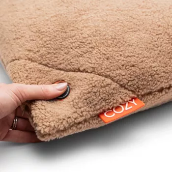 Bodi-Tek BT-CSHT2-W-LC-PB10 COZY Una Almofada de conforto aquecida 45 x 45 cm, Light Chocolate
