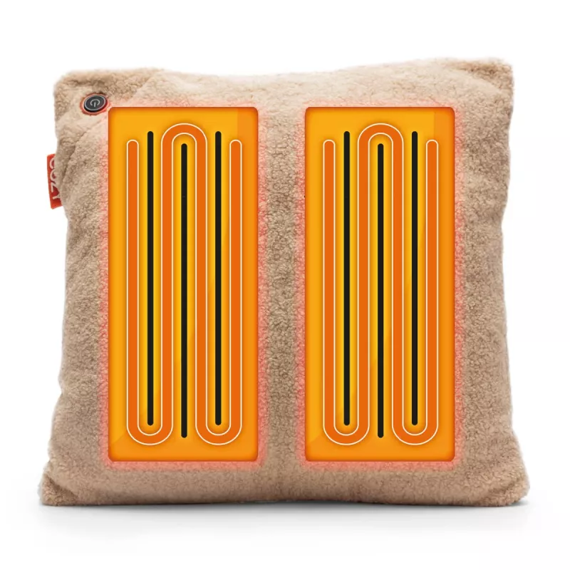Bodi-Tek BT-CSHT2-W-LC-PB10 COZY Una almofada de conforto aquecida 45 x 45cm, Light Chocolate