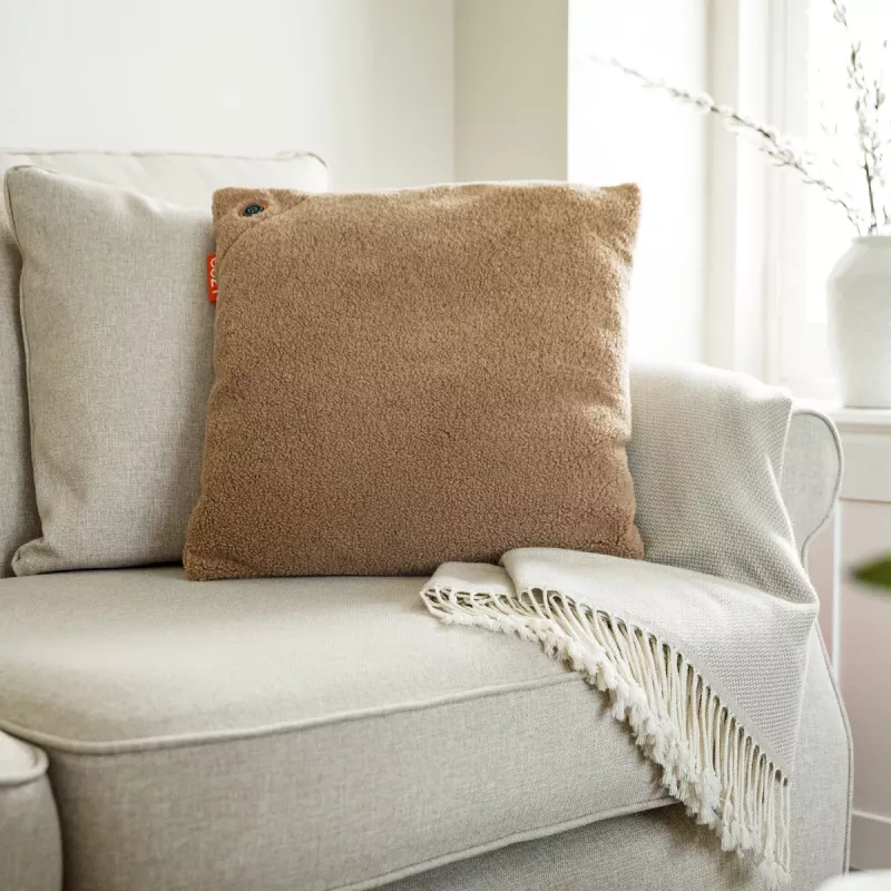 Bodi-Tek BT-CSHT2-W-LC-PB10 COZY Una almofada de conforto aquecida 45 x 45cm, Light Chocolate