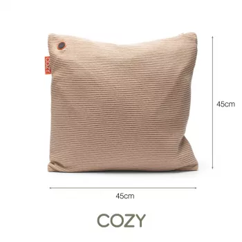Bodi-Tek BT-CSHT2-K-BG-PB10 COZY Una Almofada de malha e power bank 10000 mAh, bege