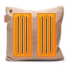 Bodi-Tek BT-CSHT2-K-BG-PB10 COZY Una Almofada de malha e power bank 10000 mAh, bege