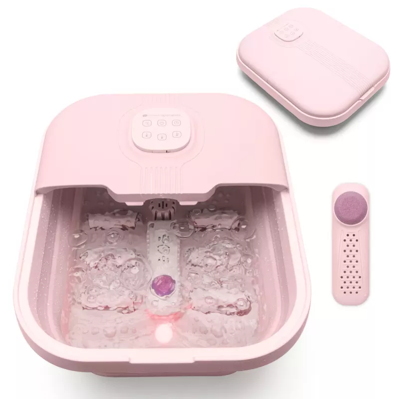 RIO FTBH13-EU-PK/1,3 Deluxe spa de pés dobrável rosa