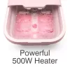 RIO FTBH13-EU-PK/1,3 Deluxe spa de pés dobrável rosa