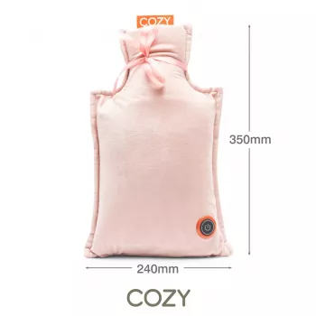 Bodi-Tek BT-WBHT-EU/1.0 COZY botija de água quente recarregável - cinzento