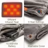 Bodi-Tek BT-BLHT-EU/1.0 COZY manta elétrica Snuggle Blanket Heated Throw 130 x 160 cm, cinzento