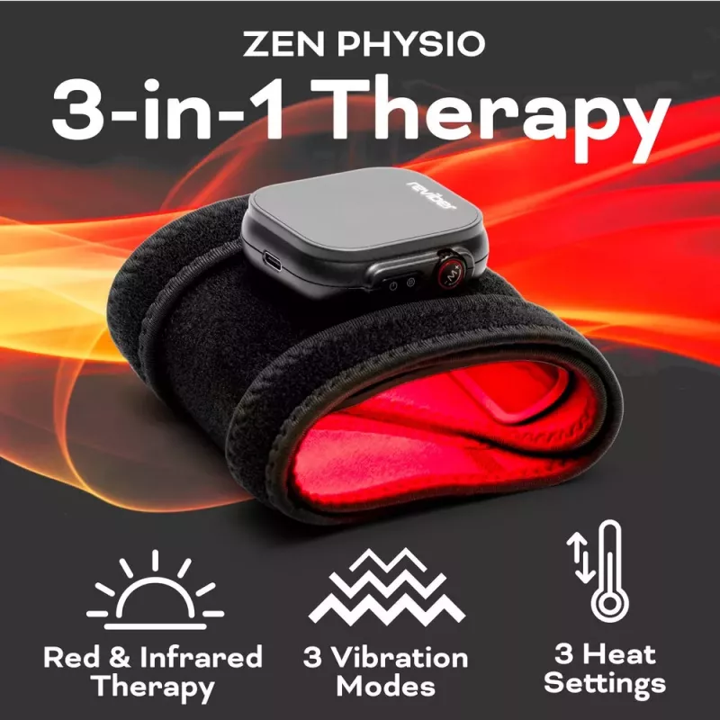 Reviber RV-MATP-EU tapete de fototerapia infravermelha - 660nm e 850nm, 120 LEDs, neoprene flexível