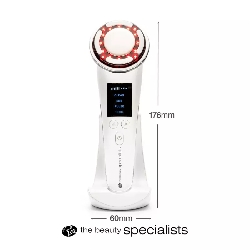 Rio FCTL-TOP-EU/1.0 Facelift & Tone Beauty Spa, aparelho de cuidados de pele 6 em 1