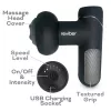 Reviber RV-MABS-EU/1,0 massajador muscular Shiatsu com calor infravermelho, 8 nós, 3 velocidades, preto