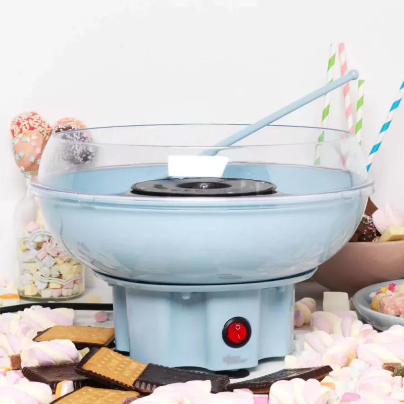 Giles & Posner EK2641GSBLVDEV2 Máquina de algodão doce - 500 W, azul pastel, design retro