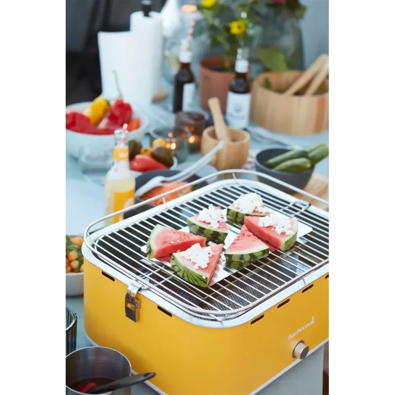 Barbecook Grelhador de mesa a carvão Carlo 44x33x21 cm Yellow Sunshine