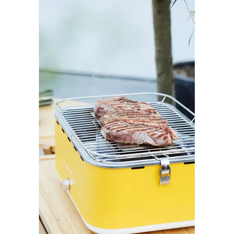 Barbecook Grelhador de mesa a carvão Carlo 44x33x21 cm Yellow Sunshine