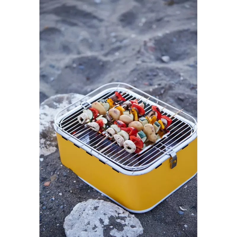 Barbecook Grelhador de mesa a carvão Carlo 44x33x21 cm Yellow Sunshine