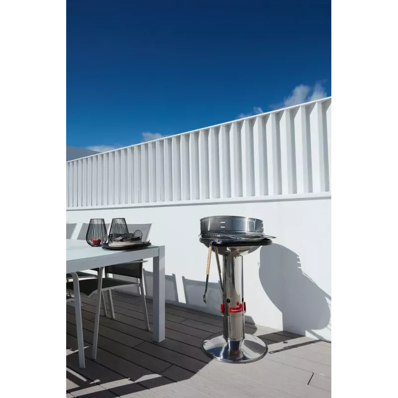 Barbecook Loewy 50 SST Grelhador a carvão, 51,5 x 56 x 99 cm, prateado