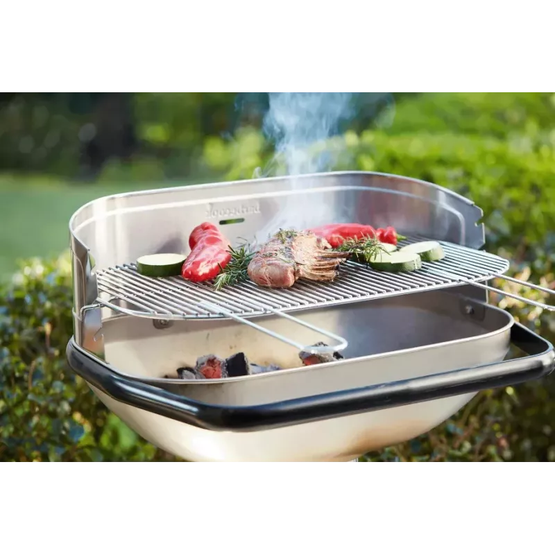 Barbecook Loewy 55 SST Grelhador a carvão, 59,8 x 35,4 x 101 cm, grelha em aço inoxidável, preto