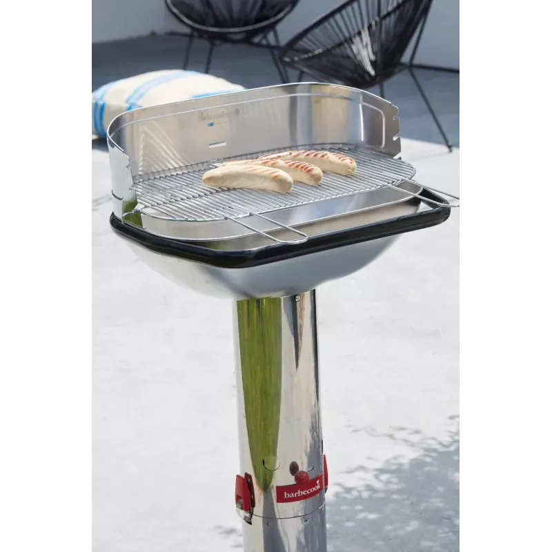 Barbecook Loewy 55 SST Grelhador a carvão, 59,8 x 35,4 x 101 cm, grelha em aço inoxidável, preto