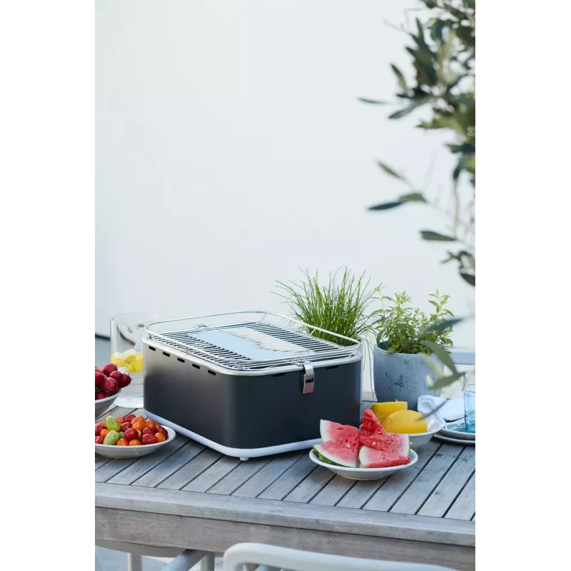 Barbecook Grelhador de mesa a carvão Carlo, 44 x 33 x 21 cm, Urban Grey