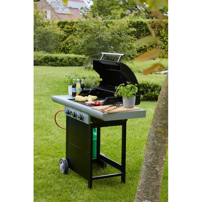 Barbecook Grelhador a gás Spring 3112 com arrumação, 115 x 55 x 133 cm