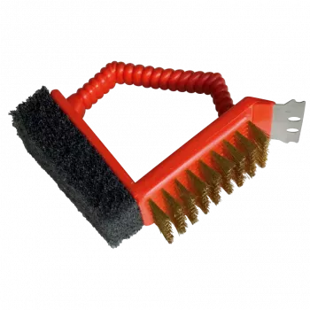 Barbecook Escova de limpeza para churrasco 3-em-1 vermelha (24 unidades/expositor) BC-ACC-7064