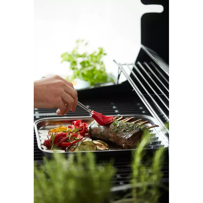 Barbecook Frigideira de grelhar reutilizável em aço inoxidável 34,5 x 24 x 3 cm BC-ACC-7079