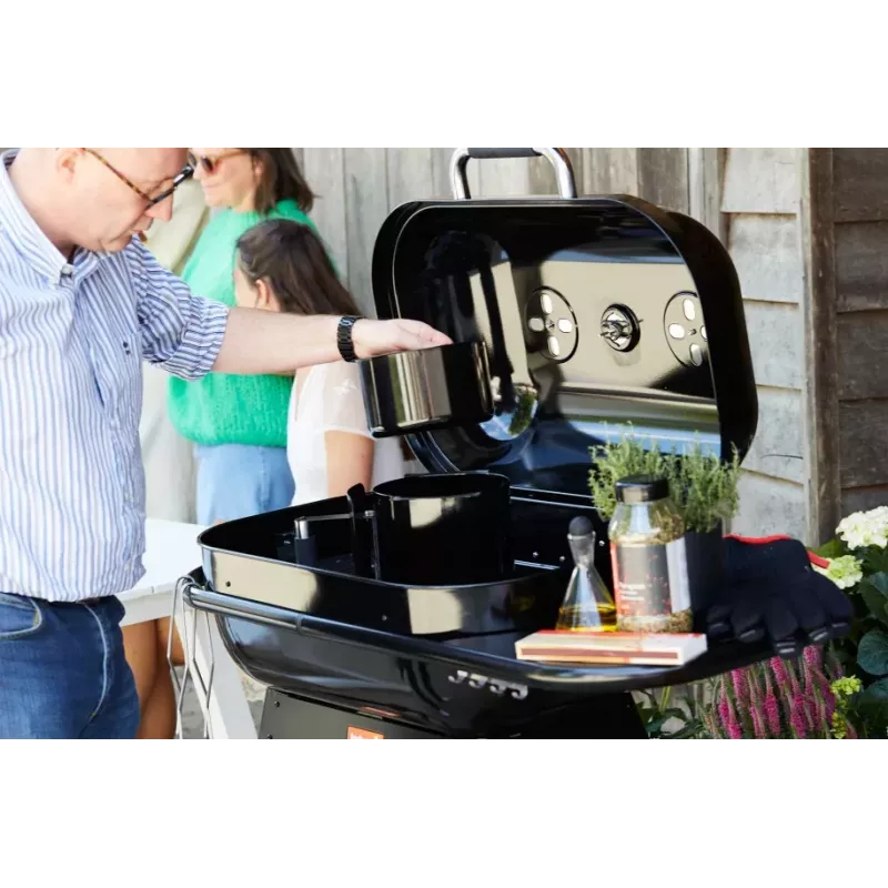 Grelhador a carvão Barbecook Magnus Comfort, 85 x 64 x 110 cm, preto