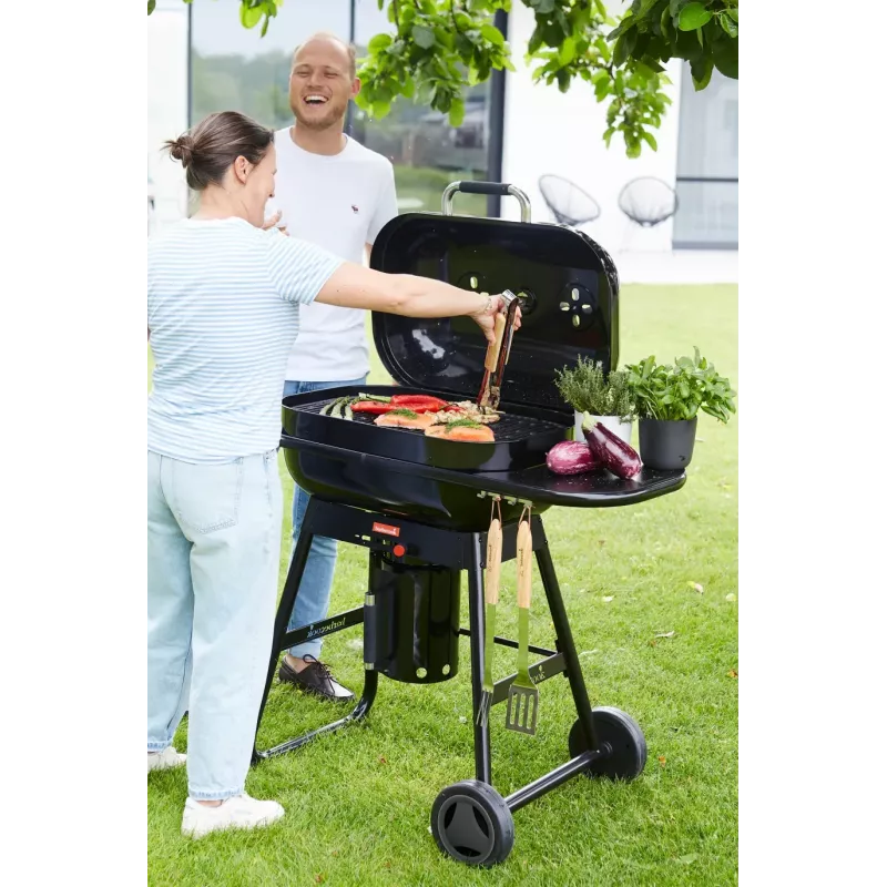 Grelhador a carvão Barbecook Magnus Comfort, 85 x 64 x 110 cm, preto
