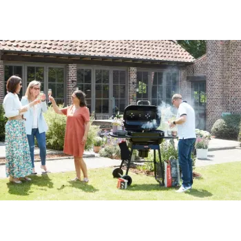 Grelhador a carvão Barbecook Magnus Premium, 85 x 64 x 110 cm, preto