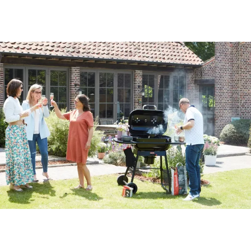 Grelhador a carvão Barbecook Magnus Premium, 85 x 64 x 110 cm, preto