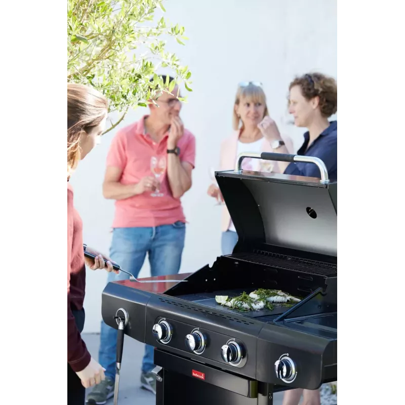 Grelhador a gás Barbecook Siesta 310 Graphite, 124 x 56 x 118 cm | BC-GAS-2072