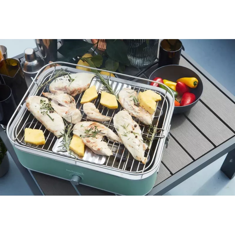 Grelhador elétrico de mesa Barbecook E-Carlo BC-ELE-1002 2500 W verde