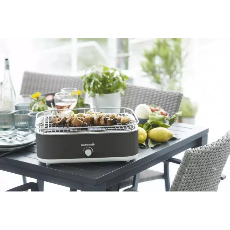 Grelhador elétrico de mesa Barbecook E-Carlo 2500 W Midnight Grey