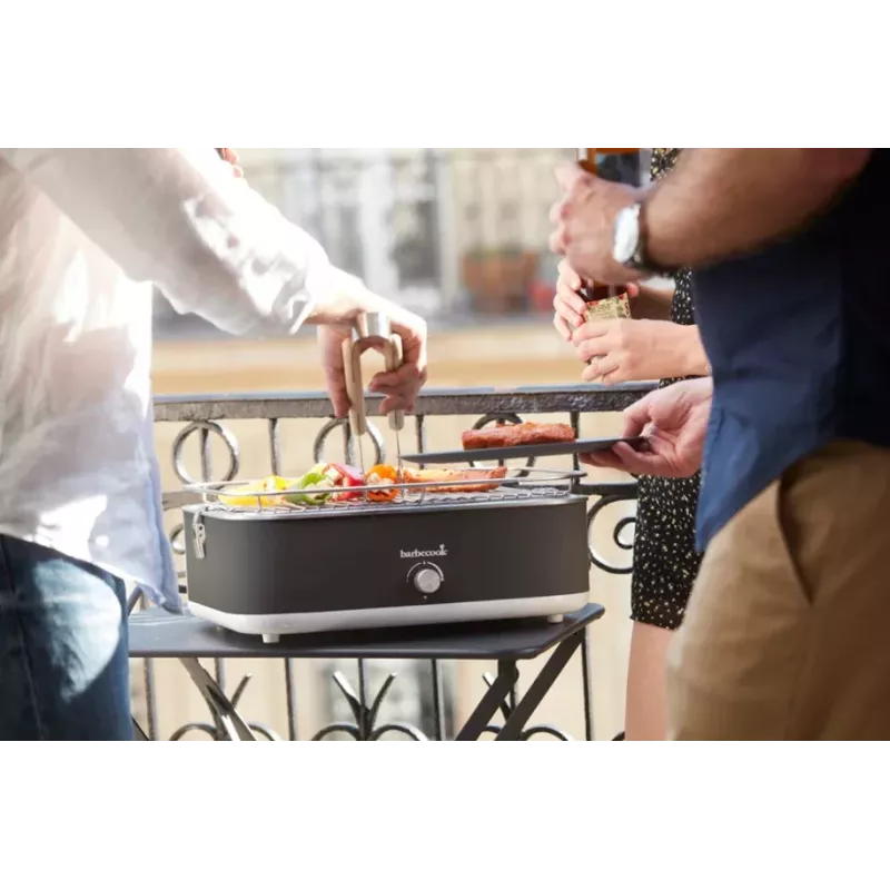 Grelhador elétrico de mesa Barbecook E-Carlo 2500 W Midnight Grey