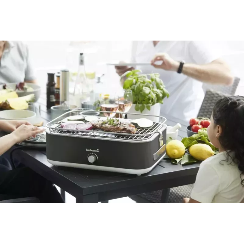 Grelhador elétrico de mesa Barbecook E-Carlo 2500 W Midnight Grey