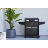 Grelhador a gás Barbecook Luca 412 com armário inferior e queimador lateral, 145,4 x 60,3 x 112,3 cm, preto