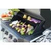 Grelhador a gás Barbecook Luca 412 com armário inferior e queimador lateral, 145,4 x 60,3 x 112,3 cm, preto