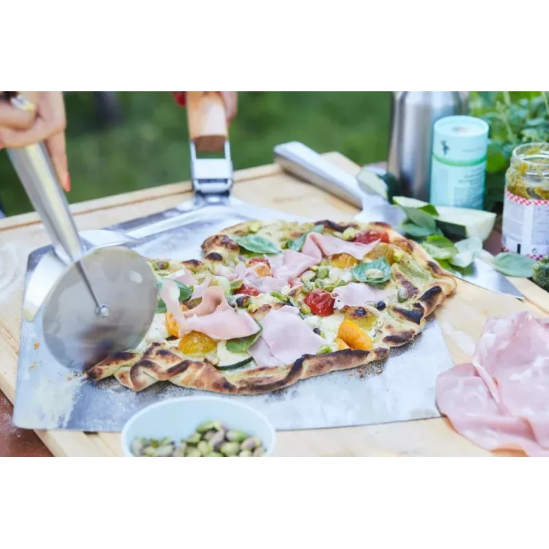 Cortador de pizza Barbecook Premium 28,7 cm lâmina de aço inoxidável cabo preto