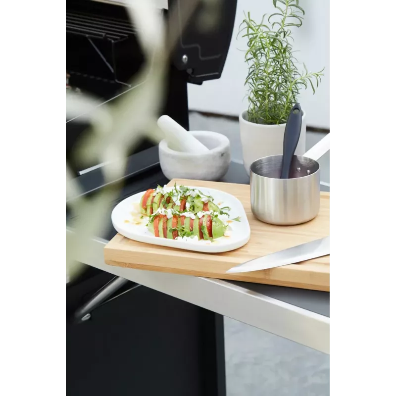 Barbecook panela para molhos em aço inoxidável com conjunto de pincéis 10,5 x 7,5 x 23 cm BC-ACC-7211