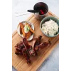 Barbecook panela para molhos em aço inoxidável com conjunto de pincéis 10,5 x 7,5 x 23 cm BC-ACC-7211