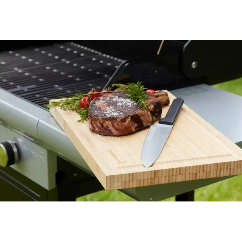 Tábua de corte em bambu com ranhura Barbecook FSC 40x30x3 cm pack de 3