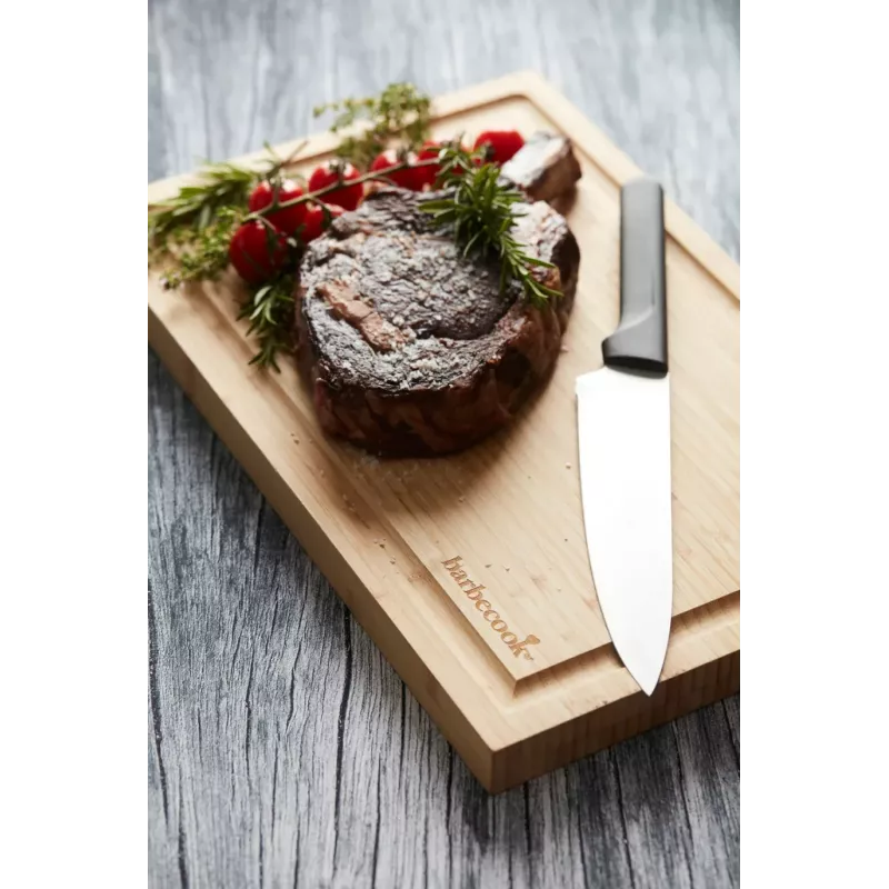 Tábua de corte em bambu com ranhura Barbecook FSC 40x30x3 cm pack de 3