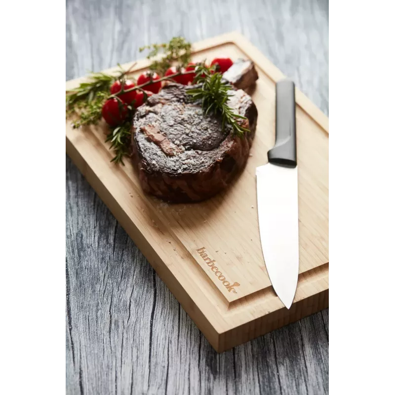 Tábua de corte em bambu com ranhura Barbecook FSC, 50 x 30 x 3 cm (conjunto de 3 peças) BC-ACC-7307