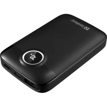 Powerbank SANDBERG 5000 mAh 20W Fast Charge USB-C PD QC 3.0 preto