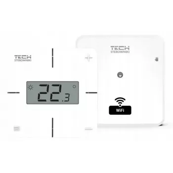 TECH Sterowniki T-2x termostato de ambiente sem fios Wi-Fi, branco