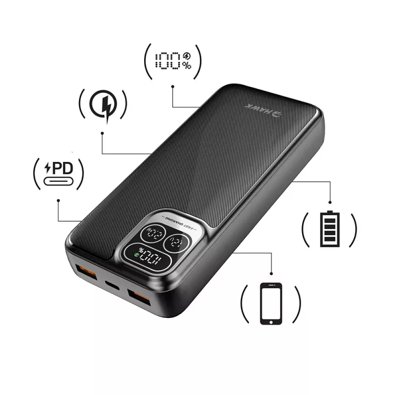 Power bank Hawk HW-PB20000 20000mAh preto