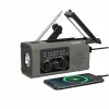 Rádio solar com dínamo e lanterna Hawk HWRDI410GN
