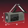Rádio solar com dínamo e lanterna Hawk HWRDI410GN