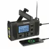 Rádio de emergência meteorológico Hawk HWRDI420GN com solar, dínamo, lanterna, AM/FM/KW, verde