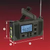 Rádio de emergência meteorológico Hawk HWRDI420GN com solar, dínamo, lanterna, AM/FM/KW, verde