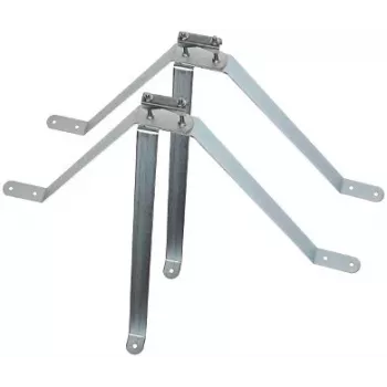 DELTA ENERGY SYSTEMS (SWITZERLAND) AG OBEJMA MUROWA OMP-50W50 abraçadeira de parede para tubo 50 mm aço galvanizado a quente prateado