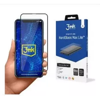 3MK HardGlass Max Lite Película de proteção de ecrã em vidro temperado para Apple iPhone XR/11 - preto
